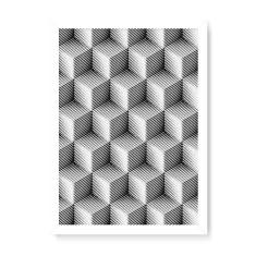 Imagem de Arte Maníacos Quadro Decorativo Optical 3D - 23x16,25cm (Moldura caixa em laca )