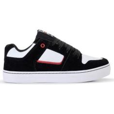 Imagem de Tênis Skate Skatista Masculino Feminino Camurça Preto Branco Cadarço E