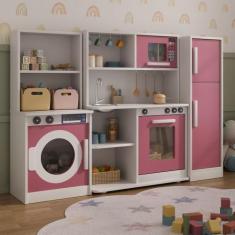 Imagem de Cozinha Completa Com Lavanderia Brinquedo Infantil 100% MDF - Potente 