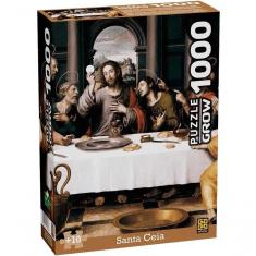 Imagem de Quebra-cabeça 1000 Peças Santa Ceia - Grow 1393