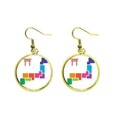 Imagem de Brinco feminino com pingente de orelha de Tóquio tradicional estilo Temple Japanese