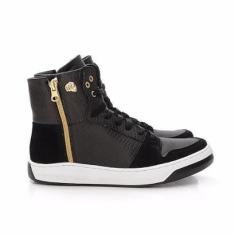 Imagem de Hardcorefootwear SNEAKER SLIM HARDCOREFOOTWEAR 3719F CROCO PRETO ZÍPER DOURADO 38-Feminino