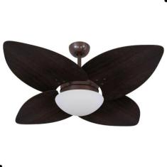 Imagem de Ventilador de Teto Dormamu Café 4 Pás Tabaco 220V com Controle - CasaH