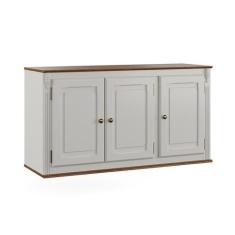 Imagem de Armário de Cozinha Aéreo Hannover de Madeira 120 cm com 3 Portas - M55