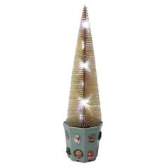Imagem de Árvore de Natal, árvore de Natal pequena, decoração de casamento artificial, árvore de Natal de mesa com música e luzes coloridas, minúscula luz noturna para árvore de Natal, peças centrais de mesa,