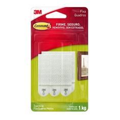Imagem de Fixa Quadros Adesivo 3M Command Médio - 3 pares
