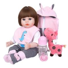 Brastoy Bebê Reborn Boneca Menina Silicone Original Girafinha Olhos  Castanhos 48cm : : Brinquedos e Jogos