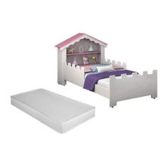 Imagem de Cama Infantil Casa Magia Quarto Montessori Princesa Meninas Docel Baby