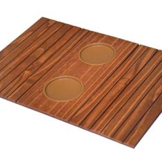 Imagem de Esteirinha Bandeja Porta Copos Braço Sofá Mel