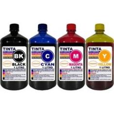 Imagem de Kit 4 Litros Tinta Para impressoras Epson L3110 L3150 L5190