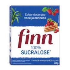 Imagem de Adoçante Finn Pó Sucralose Com 50 Envelopes