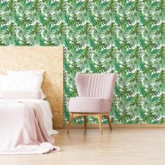 Imagem de Papel De Parede Folhagem Verde 57X270Cm