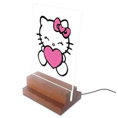 Imagem de Abajur e Luminária Infantil - Hello Kitty Coração