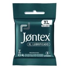 Imagem de Preservativo Jontex Lubrificado Xl Com 3 Unidades
