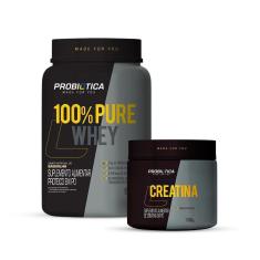 Imagem de Combo 100% Pure Whey Pote 900g e Creatina 100g - Probiótica-Unissex
