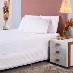 Imagem de Jogo Lençol Solteiro 2 Peças 100% Algodão Ponto Palito Ref.2 - Casa Fe