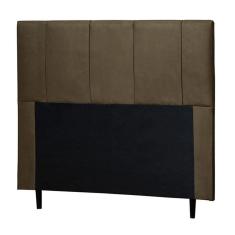 Imagem de Cabeceira Cama Box Casal King Donna 193cm Suede Marrom