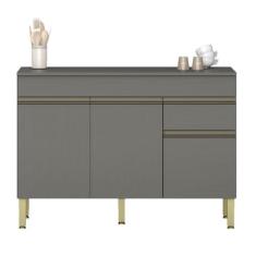 Imagem de Balcão de cozinha com Tampo e 3 Portas Salisburia Gris