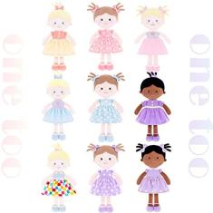 Imagem de Boneca Plush Cuddle Buddy, boneca macia para meninas, vestido de saia rosa, 14"