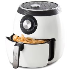 Imagem de Fritadeira Elétrica Air Fryer 5,6L Com Controle De Temperatura E Cesta Antiaderente, 110V 1700W, Dash, Branca