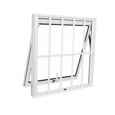 Imagem de Janela De Alum nio Branco Vitro M ximo Ar Com Grade Suprema C