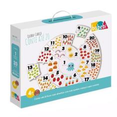 Imagem de Quebra-Cabeça Conte Até 20 Brinquedo Educativo E Pedagógico Babebi