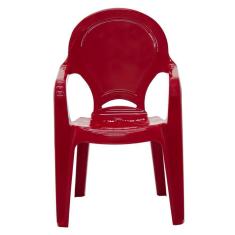 Imagem de Cadeira Infantil Tique Taque em Polipropileno Vermelho