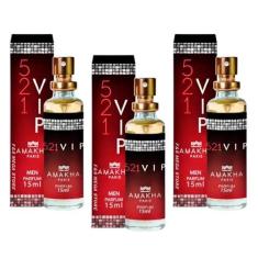 Imagem de Kit 3 Perfume 521 Vip Men Masculino Amakha Paris Bolso Bolsa