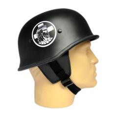 Imagem de Capacete Para Scooter Elétrica Aberto Coquinho Preto + Jesus Bco m34c0