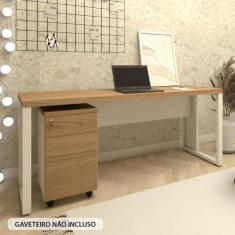 Imagem de Escrivaninha Industrial 190cm x 60cm Pés Metal F5 Office - F5 Office G