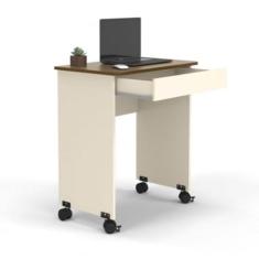 Imagem de Mesa Para Computador 68 CM Com Gaveta Escrivaninha Para Quarto(Branco)