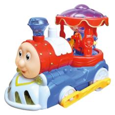 Imagem de Brinquedo Trem Carrossel Bate e Volta Com Luzes Dm Toys