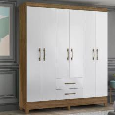 Imagem de Guarda Roupa Casal 6 Portas E 2 Gavetas PanamáBranco
