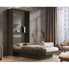 Imagem de Cama Solteiro Articulada De Parede Multifuncional Prateleira E Cama -