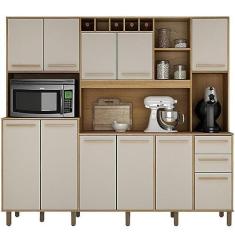 Imagem de Cozinha Valdemóveis Petra 11 portas 2 gavetas - Cinamomo/OFF White