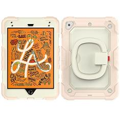 Imagem de Capa para tablet Capa de TPU resistente à prova de choque colorida para crianças Compatível com iPad Mini 4/Mini 5 7,9" (2015/2019) Capa, Alça rotativa de 360 ​​graus Suporte de suporte W Protetor de