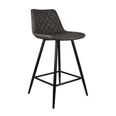 Imagem de Banqueta Baixa Assento Estofado Petrópolis Rivatti Móveis Cinza