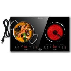 Imagem de Fogão elétrico Hobsir Hob 2 queimadores 24 cm 110 V com trava de segur