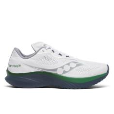 Imagem de Saucony Tênis masculino Kinvara 15, Branco/Azul marinho, 45