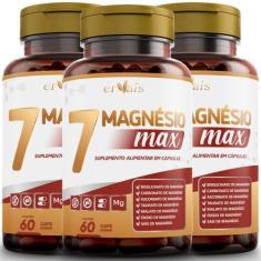 Imagem de 7 Magnésio Max - Óxido - Bisglicinato - Malato - Carbonato - Taurato -