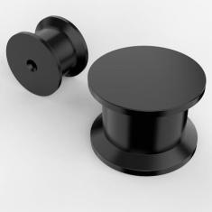 Imagem de KNOKLOCK 10 puxadores redondos pretos foscos para gavetas de armário de cozinha para gavetas de armário de cozinha para gavetas de cômoda