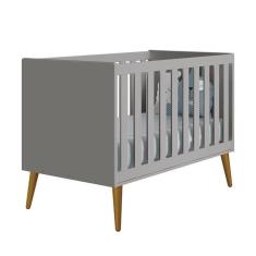 Imagem de Berço Mini Cama Theo Retrô com Pés Amadeirado - Reller Móveis