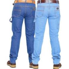 Imagem de Kit 2 Calças Carpinteiras Masculinas Jeans Country