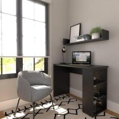 Imagem de Conjunto De Mesa Com Prateleiras Para Escrit rio Ou Home Offi