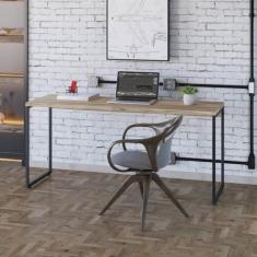 Imagem de Mesa Escrivaninha Dynamica Carvalho/preto 11069 - Compace