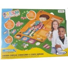 Imagem de Quebra-Cabeça Steam Conhecendo O Corpo Humano - Xalingo