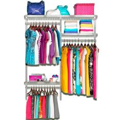 Imagem de Roupeiro aramado quarto pequeno closet feminino solteiro 1,30 br