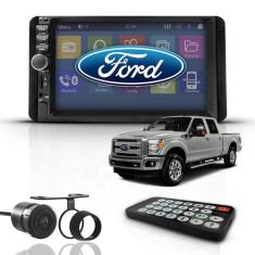 Imagem de Kit Central Multimídia Universal Mp5 2 Din Bt Espelhamento Ford F350 -