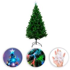 Imagem de Arvore de Natal Com Pisca Led E Estrelinhas 137x16cm