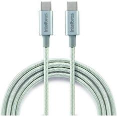 Imagem de Cabo USB-C para USB-C em nylon 1,5m Intelbras EUCC 15NB, branco